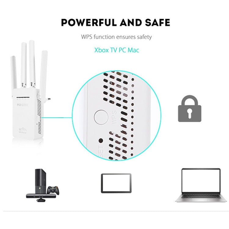 PIX-LINK LV-WR09 300Mbps WiFi Range Extender Repeater Mini Router PIX-LINK LV-WR09 300Mbps WiFi Range Extender Repeater Mini Router